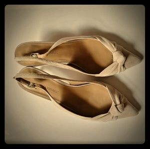 Cream suede Banana Republic shoes