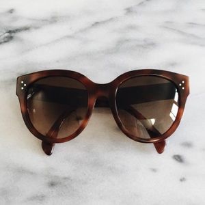 Authentic Celine Audrey sunglasses in tortoise