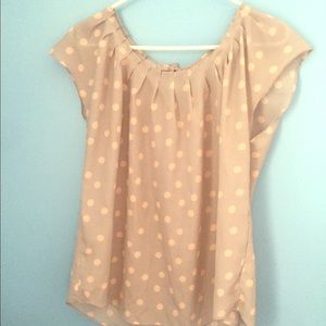 Lauren Conrad Polka Dot Blouse