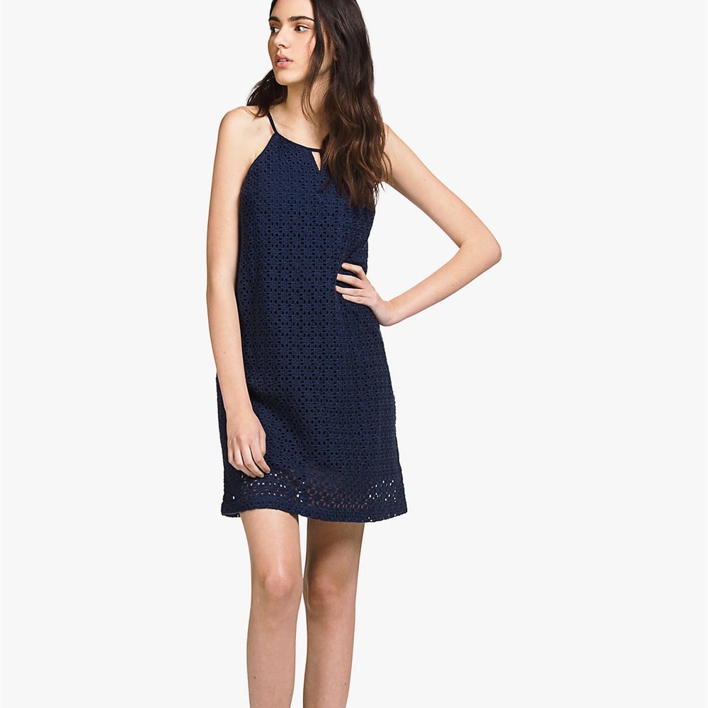 🌐Lucky brand navy eyelet dress🌐