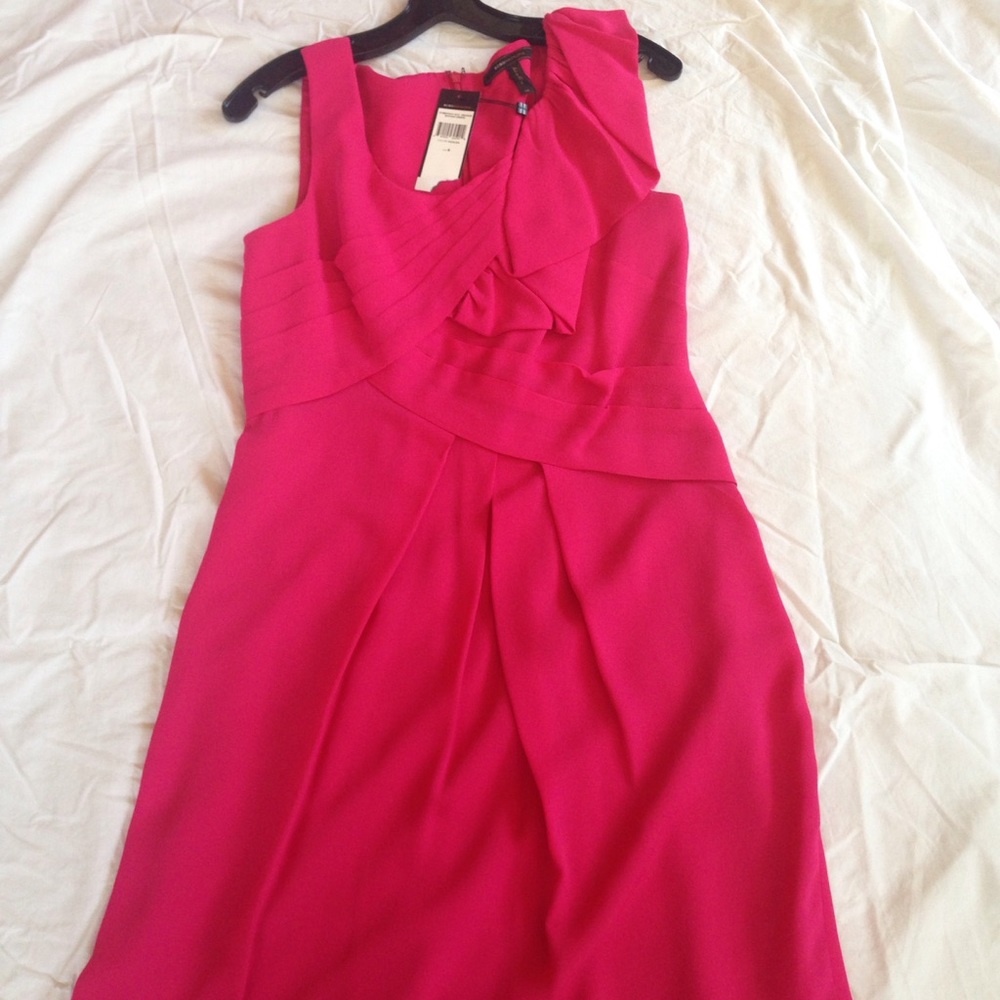 Hot pink cocktail dress