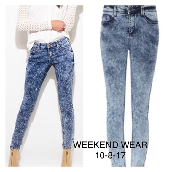 blue spice Denim - Blue spice Vintage acid wash skinny jeans