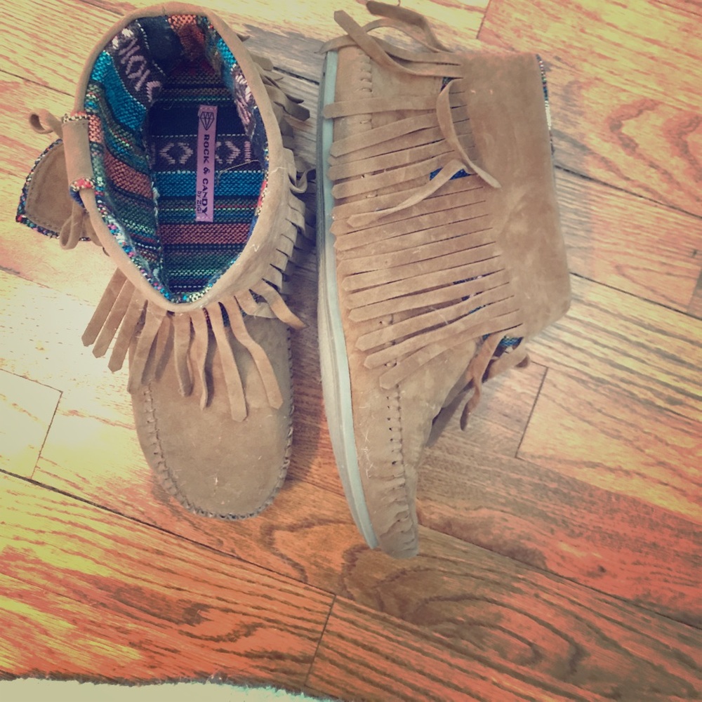 Rock Candy moccasins.