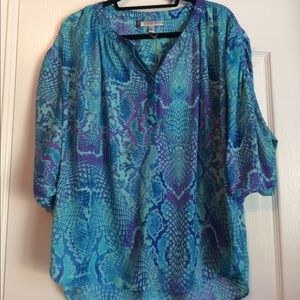 ✨Turquoise/purple Top.NWT.