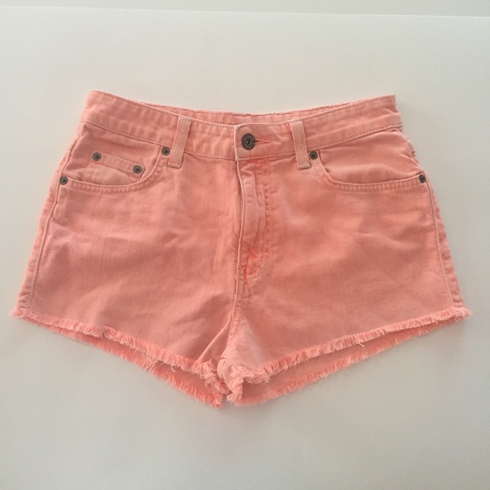LF Carmar shorts neon faded orange Sz 26