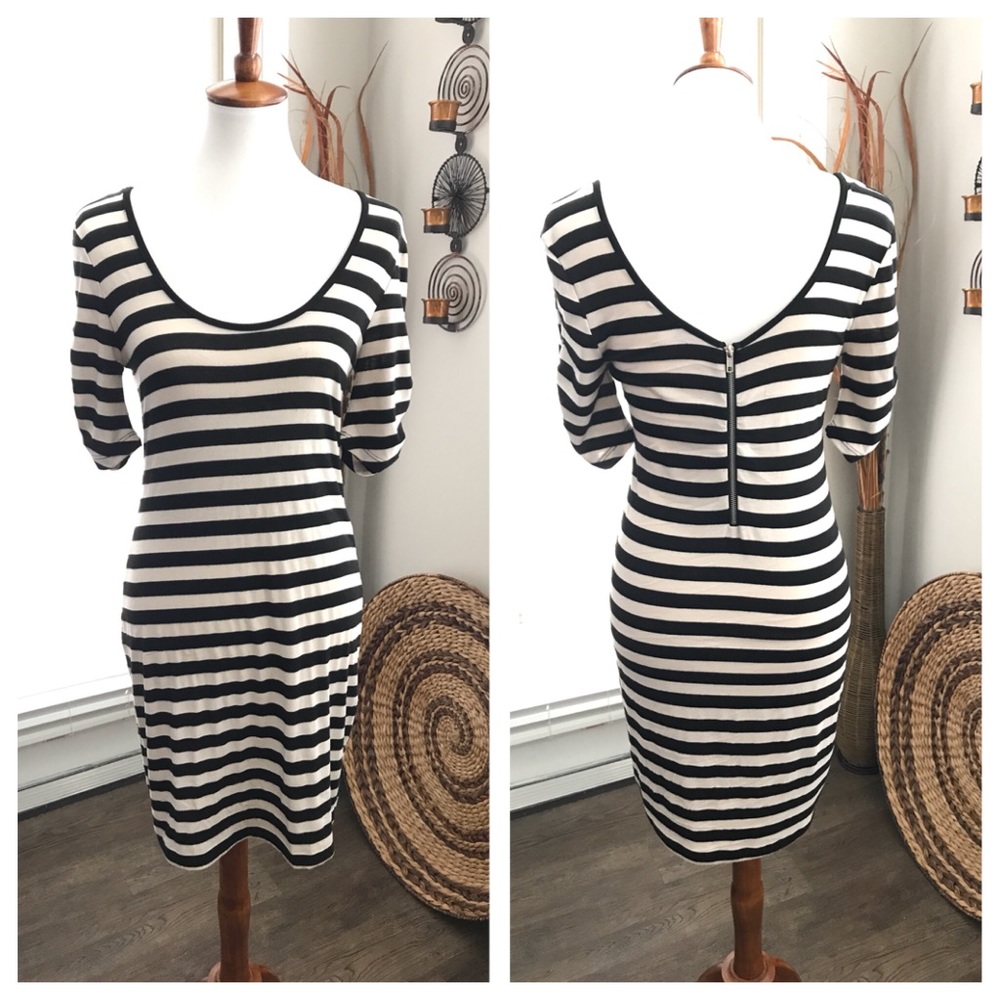 Striped Fitted Dress