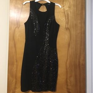 Black cocktail dress