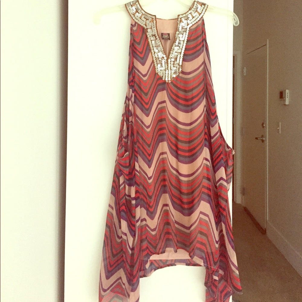 Free People multicolor tunic dress