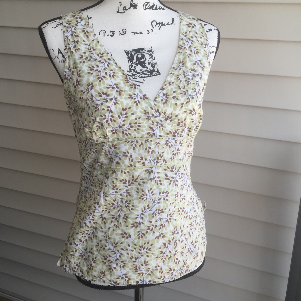 Boden light green, brown, blue tank UK 10, US 6