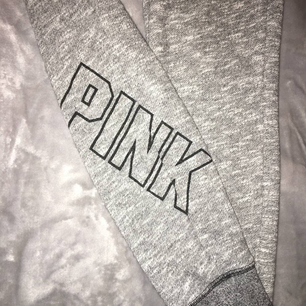 Victoria Secret Pink heather grey sweatpants
