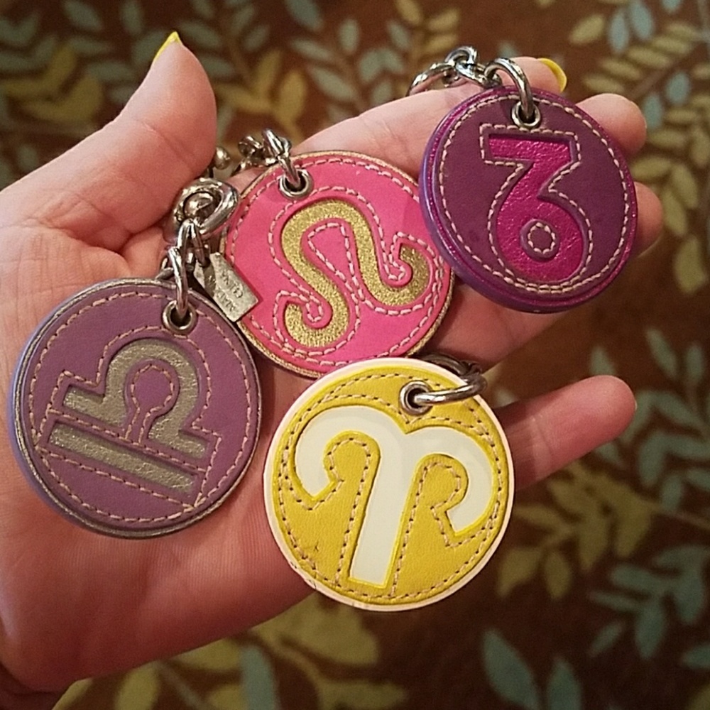 Coach Zodiac Keychains
