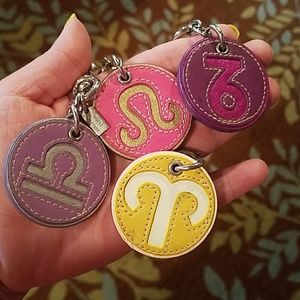 Coach Zodiac Keychains