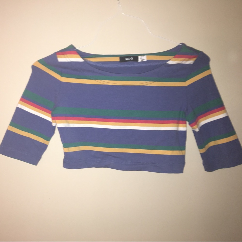 Urban Outfitters Wide-Stripe Crop Top