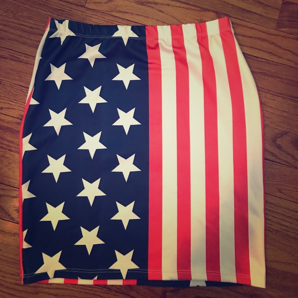 American flag skirt