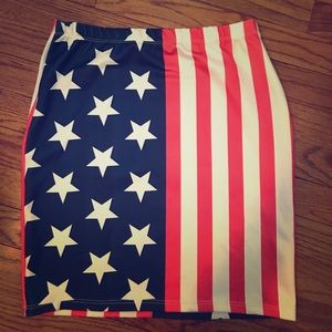 American flag skirt