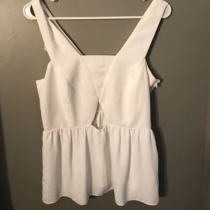 Zara White Tank Top