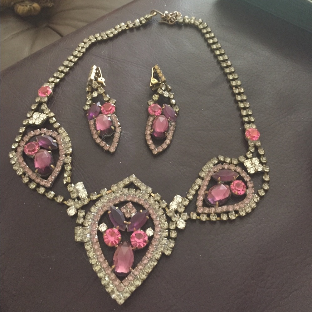 Vintage necklace and earring set