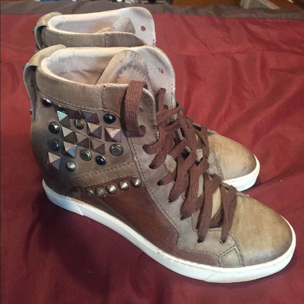 MJUS studded wedge sneakers