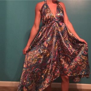 Paisley Print Beach Dress