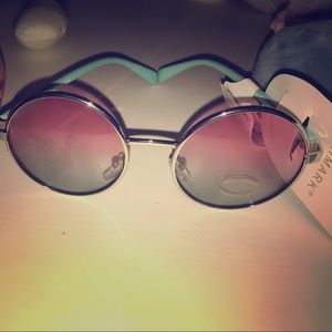 NWT Retro Blue & Pink Tinted Sunglasses