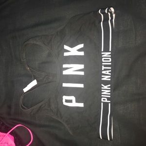 Pink nation sports bra