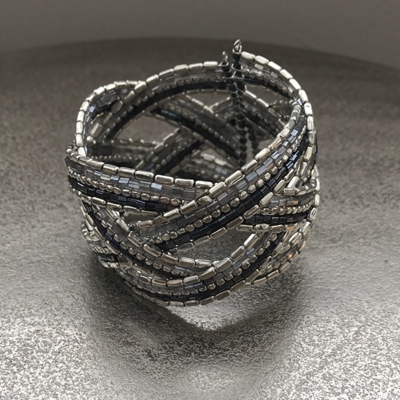 Beaded Cuff Bracelet - Picture 1 of 3