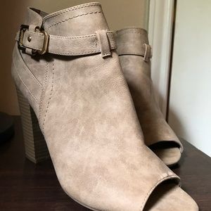 Tan Heel Booties G by Guess