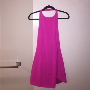 Size 6 Mika & Gala Hot Pink Dress Slit/Open Back