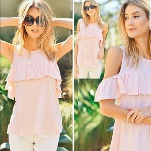 Pick ruffle top