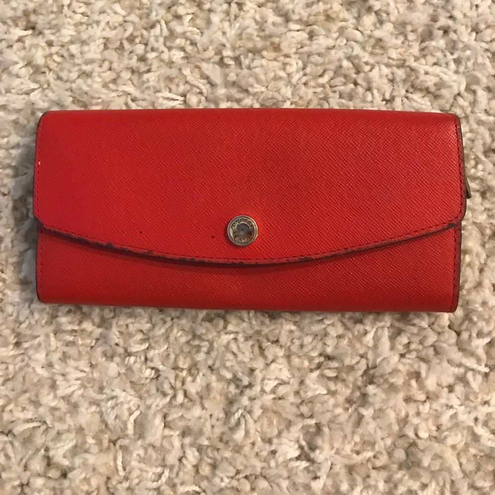 Red Michael Kors wallet