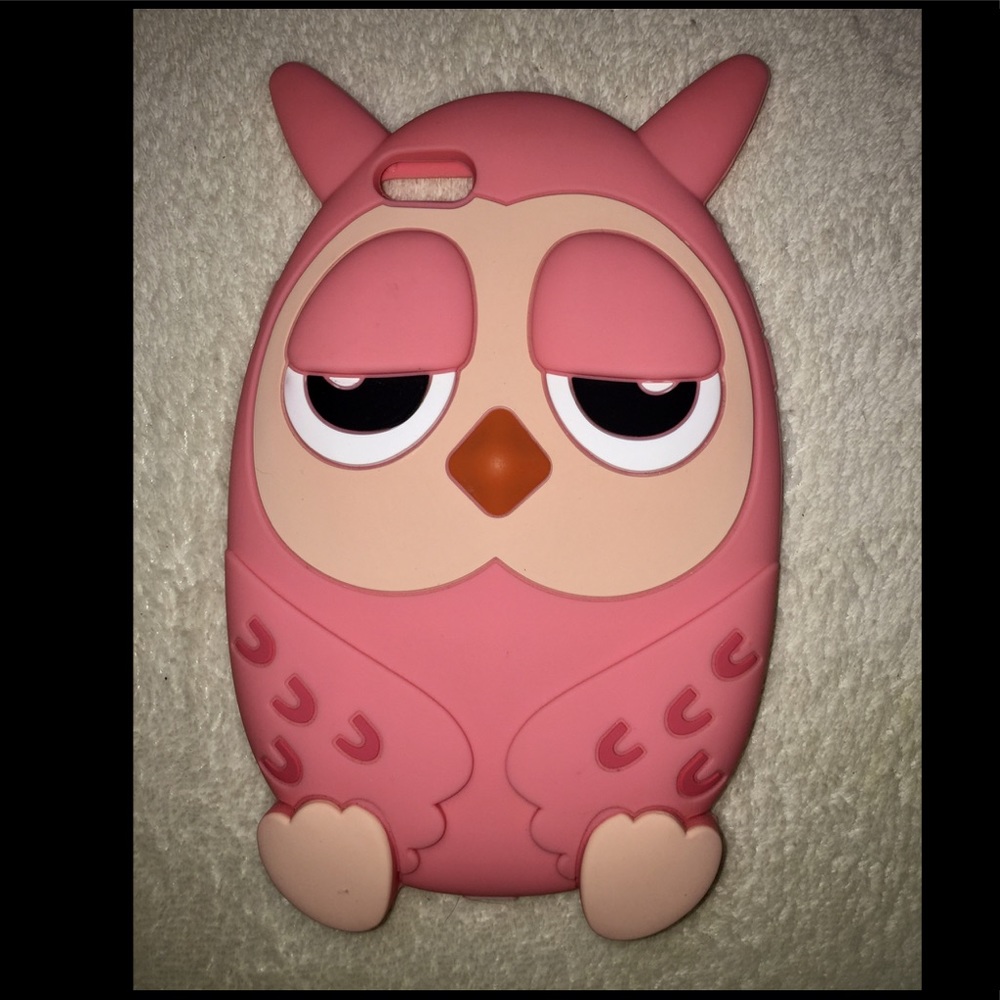 Coral Pink IPhone 6 Plus Owl Case