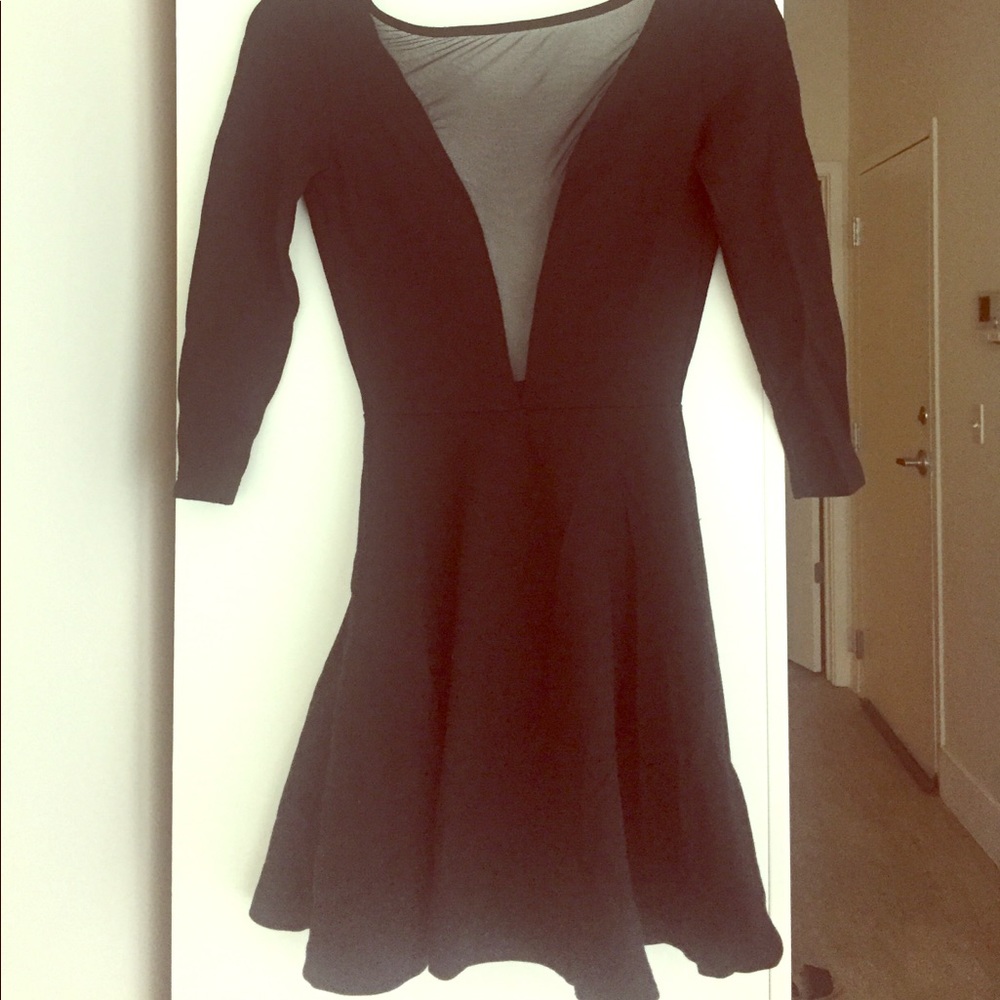 American apparel low cut skater dress