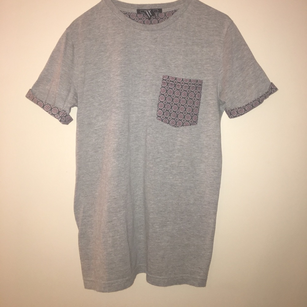 F21 Men Printed Pocket Tee