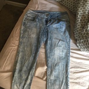 High waisted  light blue jeans