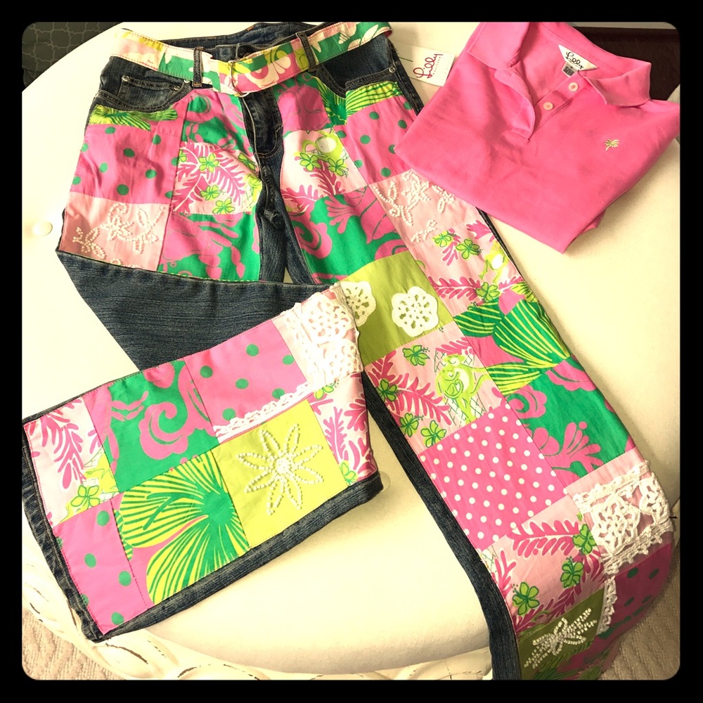 🎀NWT Vintage Lilly Pulitzer Jean size 6 - Picture 1 of 8