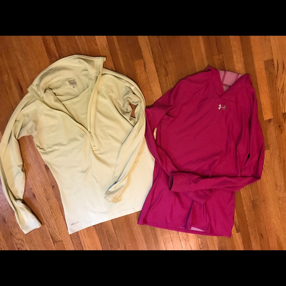 Long sleeve workout bundle: NIKE & UNDER AMOUR