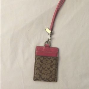Coach ID lanyard