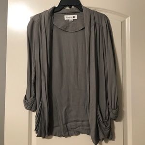 Grey Forever21 Blazer sz 8