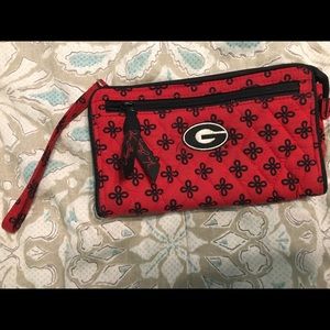 Authentic Vera Bradley UGA Wristlet Wallet