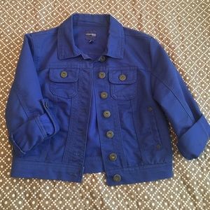 Blue Crop Jacket