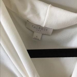 White talbots blouse with knot front
