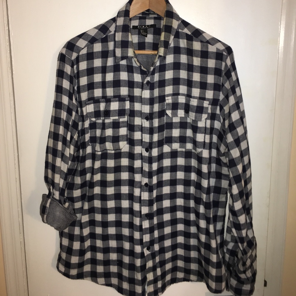 Blue/White Plaid Shirt