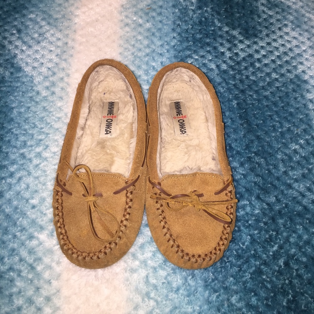 Minnetonka moccasins, gently used and very clean.