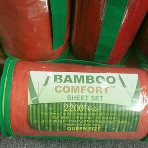 2200 TC Bamboo Comfort 4 Pcs Bed Sheet Set