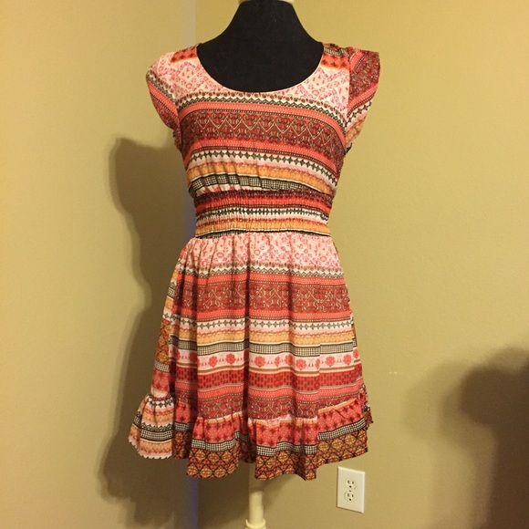 feathers Dresses & Skirts - ❤️ Tribal Print Red and Yellow Dress