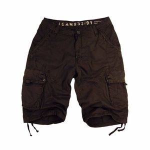 Men's Military Cargo Shorts Brown color #27S-BR