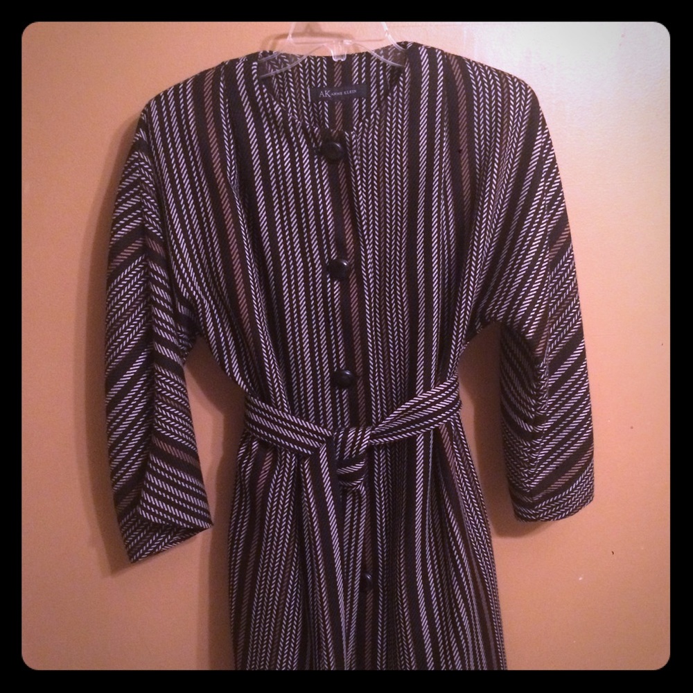 Anne Klein jacket/coat with tie waist