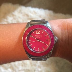 Pink coach watch