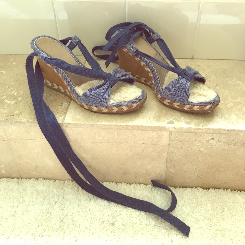 UGG wedges! Comfy, sexy, ballet straps.