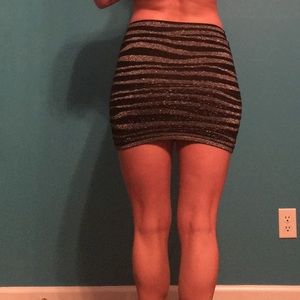 Zebra Print Mini Skirt